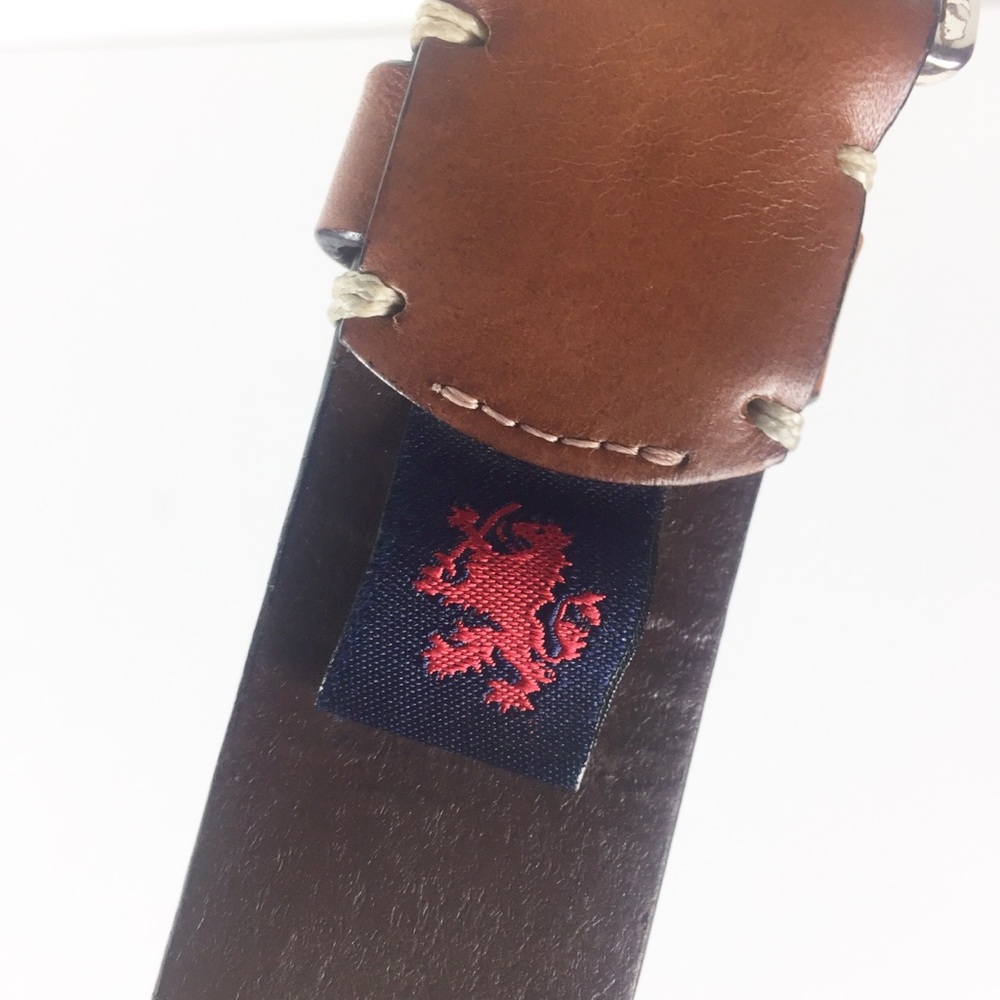 Tommy Hilfiger Mens Brown Leather Belt - Picture 6 of 6